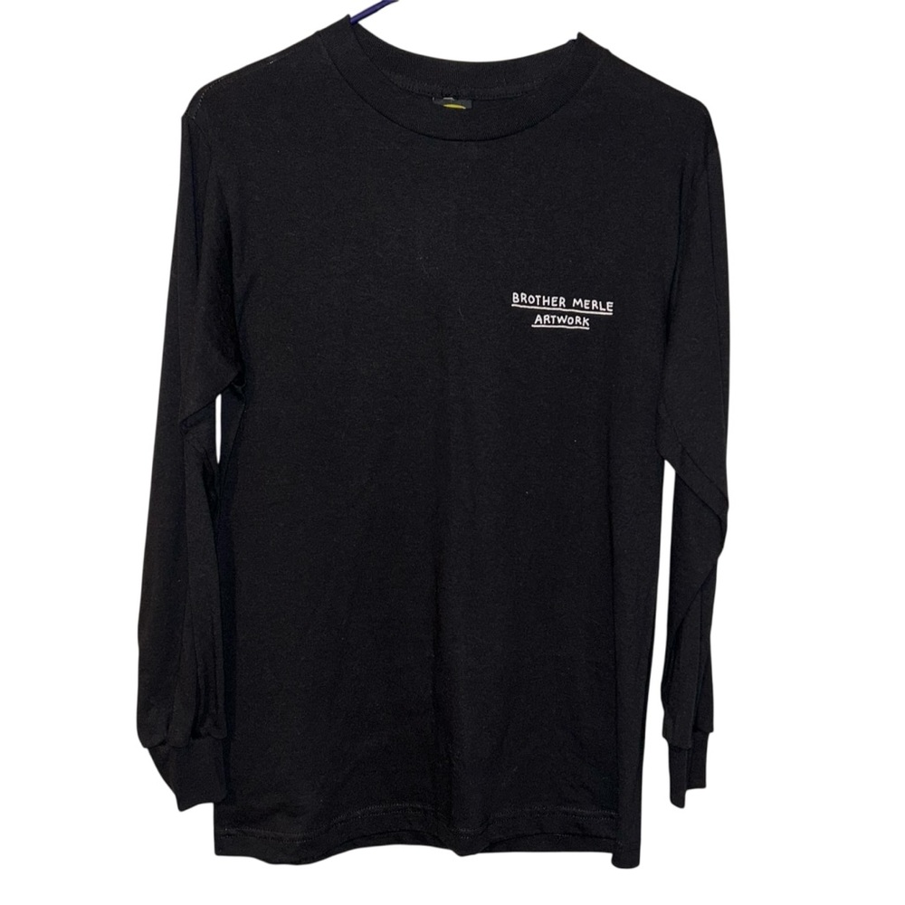Brother Merle Artwork Graphic Going Nowhere Slowly Black Long sleeve Shirt Men's